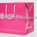 Custom Mini Size Christmas Candy Bag With Die Cut Handle &amp; Paper Shopping Handbag From China Supplier