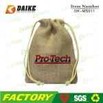 Promotional Natural Drawstring Jute Sugar Bag DK-MS011