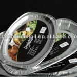 Disposable aluminum foil food container, foil tray, take away container