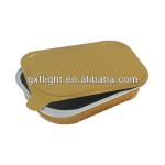 Sealable aluminum foil container with lid