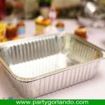 airline fast food disposable aluminum foil takeaway containers