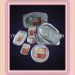 household round aluminium container is well used for food catering