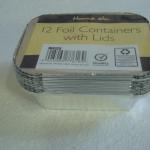 household aluminum foil containers