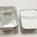 NO.2 rectanglar foil container + carboard lid