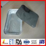 High quality household aluminium foil container with foil lid