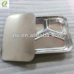 Disposable 3-compartment Aluminium Foil Food Container, mobile meal trays