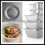 aluminium container with lip for food packing