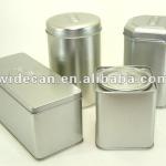 Silver Tin Tea Can