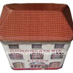 house shape tin box