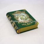 high quality hinged book shaped tea tin