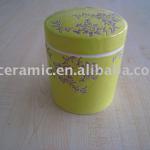 Ceramic Tea Canister With Cover