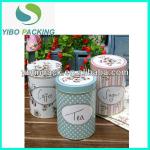 Personalized printing round tin box for tea, coffee packaging