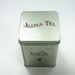 silver tea tin box