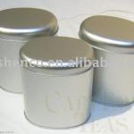 round tin can with simple design
