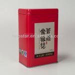 Rectangular shape airtight tea tin box