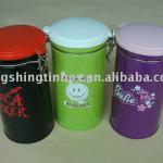 Round tea boxes coffee tin can