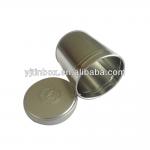 screw top tin can metal box for tea tin with twist cap 200g
