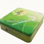 China manufacturer Square colorful moon cake tin box