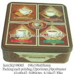 198*198*65hmm square shpae tea tin boxes