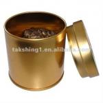 metal tin container for tea