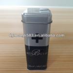 square tea tin box with lids