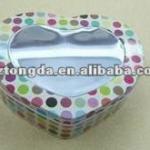 small heart-shaped tin can for gift(WZ5582)