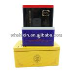 Rectangle classical red tea packaging tin box.