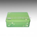 customized rectangle promotion colorful storage metal box