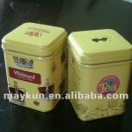 Mini Tea tins with fancy printing.