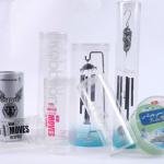 Transparent plastic cylinder packing box