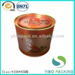 tin tea can with airtight metal inner lid