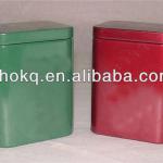 square tea tin/square coffee tin box