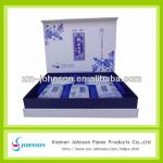 blue and white porcelain patterm printed tea box for gift