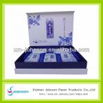 blue and white porcelain patterm printed tea box for gift