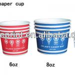 Custom production Various Disposable eco friendly ice cream paper cup