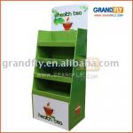 Retail Paper carton display boxe with 3 tier to store health tea
