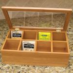 Wooden Box for Tea Pinted Wooden Tea Box Tea Bag Wooden Box