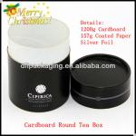 Tea box foil round cardboard