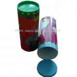 plastic lid custom paper tube box