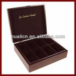 Wooden Tea Box with 8 Compartments