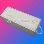 red wine pine wooden box sliding lid wooden box