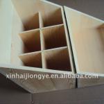 wooden wine box for 6 bottles