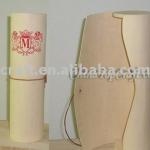 2013 buy Cylinder wooden wine box for one bottle