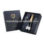 decorative fashion wine gift box, champagne gift box wholesale