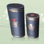 Cylinder Wine Paper Box with Matt Lamtination and Gold Stamping