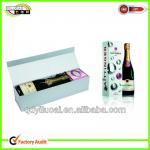 Paper Packaging Champagne Bottle Gift Box With Flutes