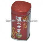 Delicate square wine tin box,wine bottle tin can