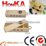 small medium large Wood Packing Box with flexible pull lid