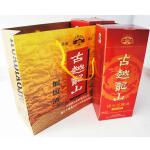 Hot Saling New Year' Gift Wine Bottle Red Paper Packaging Box
