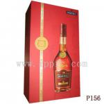 P156 cardboard red wine bottle box